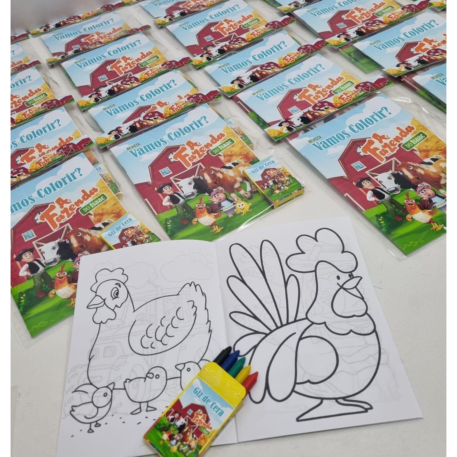 Revista de Colorir com Giz de Cera