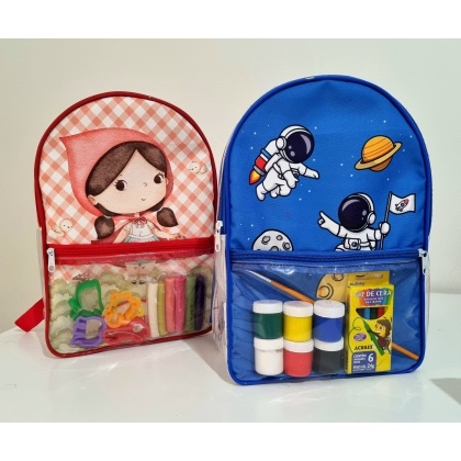 Mochila com transparência