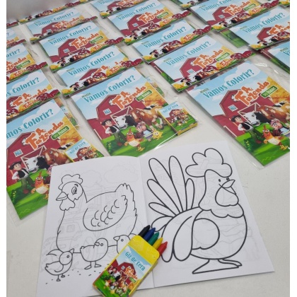 Revista de Colorir com Giz de Cera
